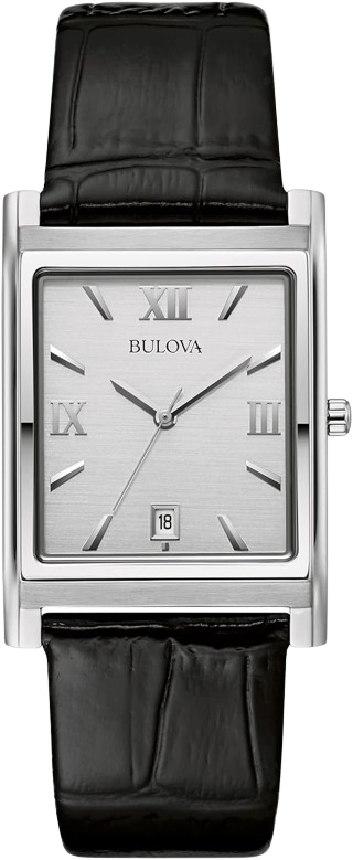 Bulova Men's Stainless Steel 3-Hand Calendar Date Quartz 
